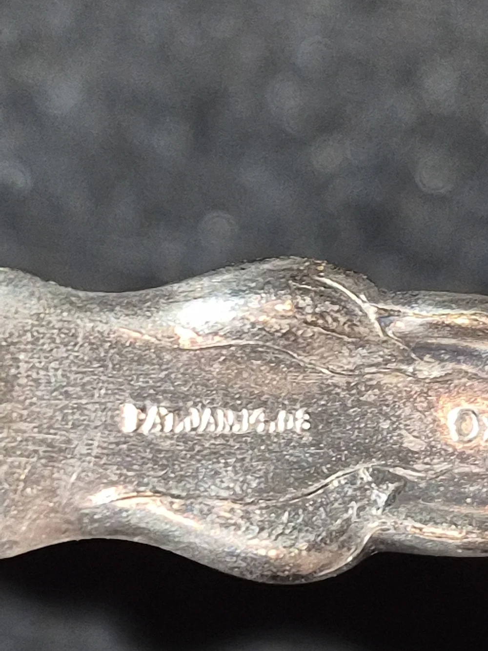 Oxford Silver Plate Narcissus  Butter Knife with Decorative Handle